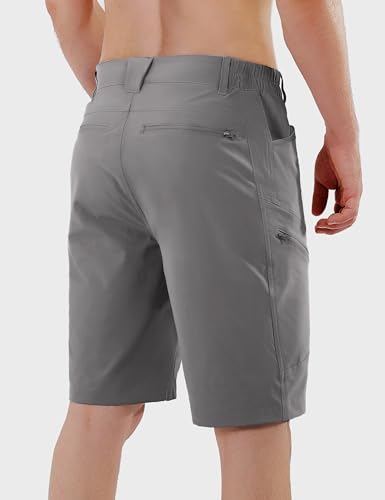 Quick Dry Lightweight Men's Hiking Cargo Shorts for Camping Fishing Golf with Multi Pockets