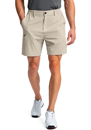 Pinkbomb Men's Quick Dry Golf Shorts with 6 Pockets Stretch Hiking Work Dress Shorts for Men  
Pinkbomb Men's Golf Short