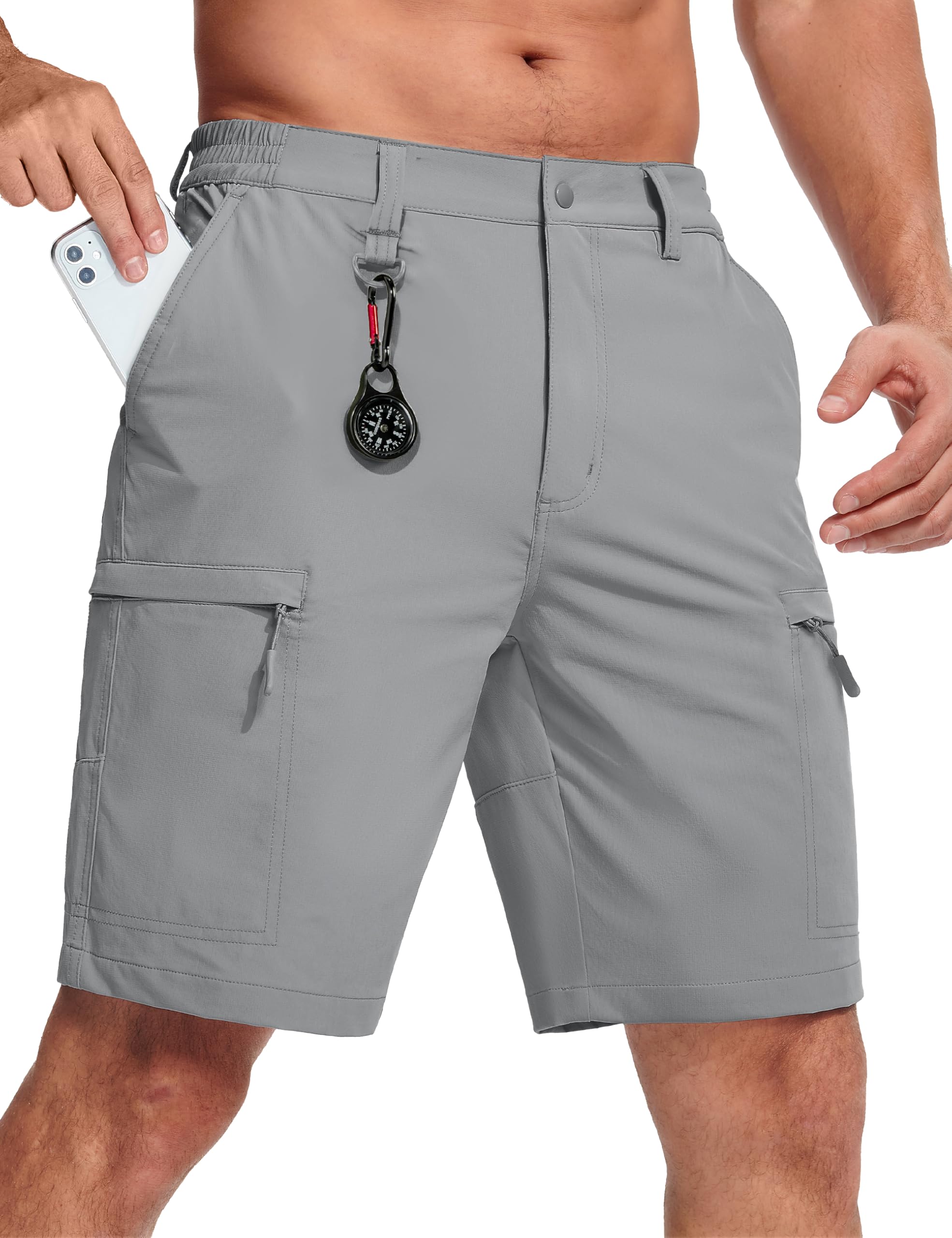 MAGCOMSEN Men's Quick Dry Lightweight Hiking Cargo Shorts for Summer Outdoor Activities
| MAGCOMSEN Men's Quick Dry Lig